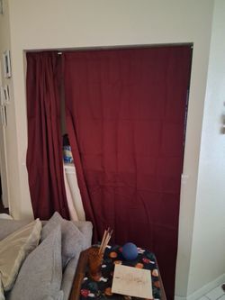 Blackout Burgundy Curtains