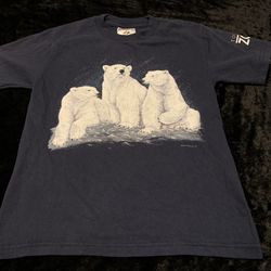 Boys Small Vintage 1994 Polar Bear, Zoo Tshirt