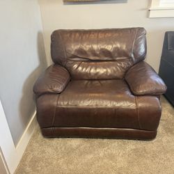 Leather Power Recliner