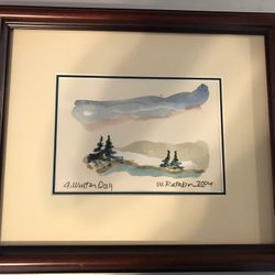 (2) Signed Original Water Colors, Professionally Framed - Reduced