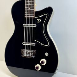 Beautiful Danelectro '56 Baritone Electric Guitar in Black Finish (Like New Condition)