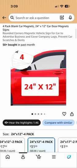 Blank Magnetic Car Door Signs – New
