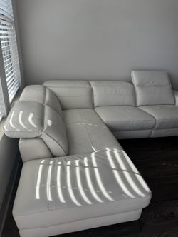 White Couch - Electric Recliner