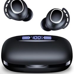 TAGRY Wireless Earbuds Bluetooth Headphones 120H Playtime IPX7 Waterproof Ear Buds Power Display Earphones With Mic And 2600mAh Charging Case For Spor