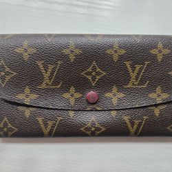 Authentic Louis Vuitton Monogram Emillie Rouge Wallet