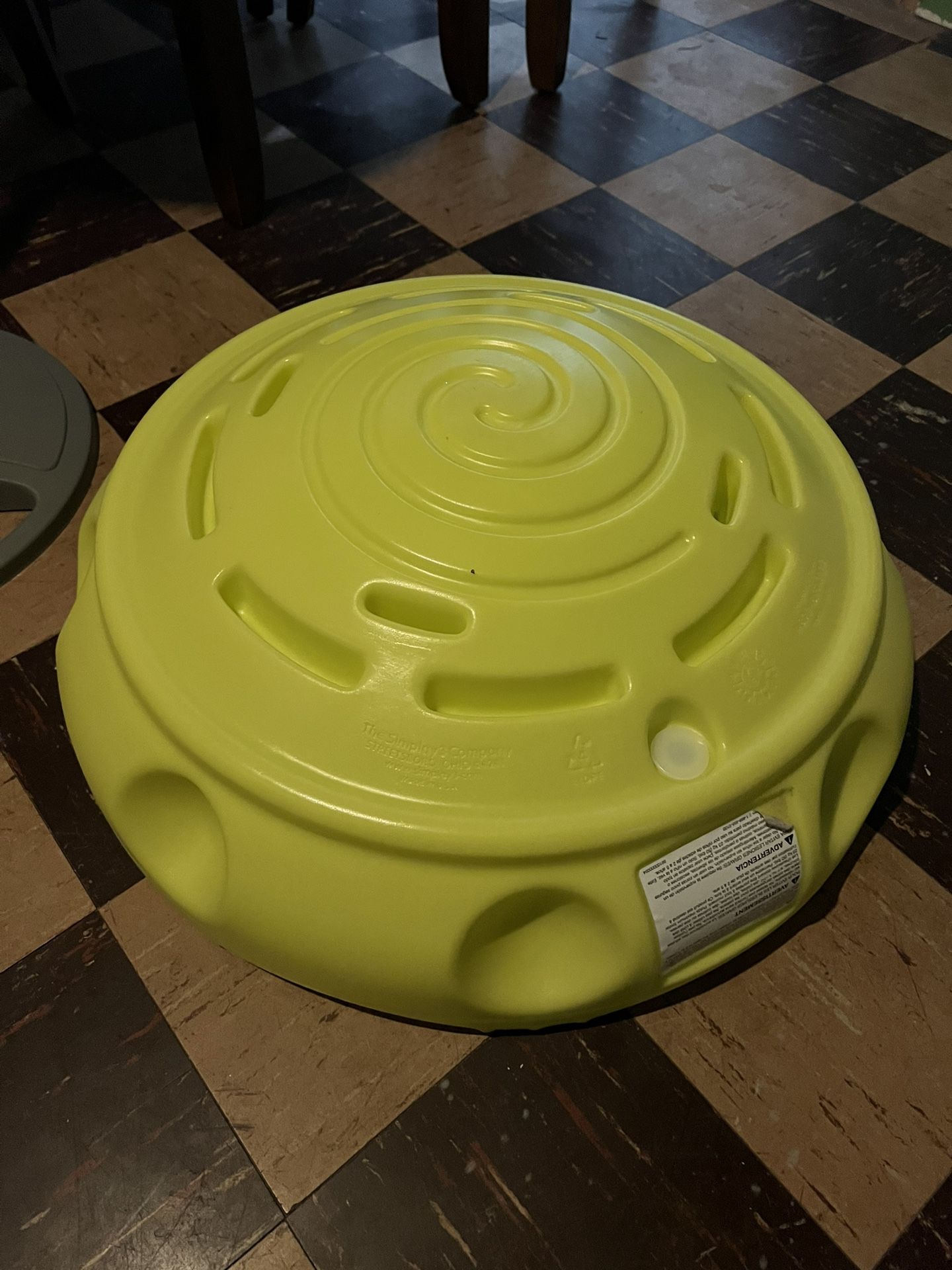 Simplay3 Two Sided Rock Around Wobble Disk and Climbing Dome for Toddlers and Kids