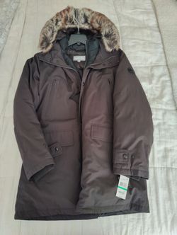 Men's Faux-Fur-Trimmed Hooded Parks Coat