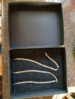 14k white gold chain 15gr total