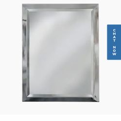 ALLEN ROTH CROME RECTANGULAR BATHROOM MIRROR BRAND NEW