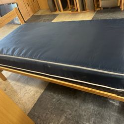 Solid Wood And Metal Single Beds