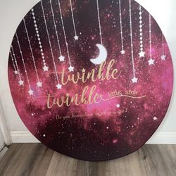 Twinkle twinkle Little Star round Backdrop