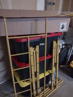 Gold bedframe full size