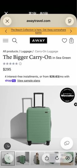 Away The Bigger Carry-On（Sea Green）