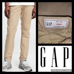 Gap Chino/ khaki with Skinny & Gap-flex fit. Virtually new! Sz 30x30