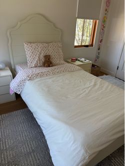 Pottery Barn Juliette Bed frame and mattress (twin)