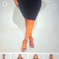 New Black Fitted Dress For Sale ....