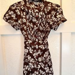 Austin Clothing Co | Western Dress | Brown & White | Large 