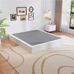 Queen Box Spring, 9 Inch Box Spring for Queen Bed, Heavy Duty Metal Frame Mattress Foundation Support for 3000lbs, Easy Assembly, Noise Free, Non Slip