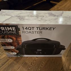 Prime Cuisine 14 Qt Electric Turkey Roaster, brand new