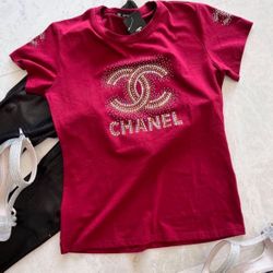 Ladies Burgundy T-Shirt