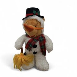 Disney vintage Winnie The Pooh Snowman Costume Plush W Carrot Nose