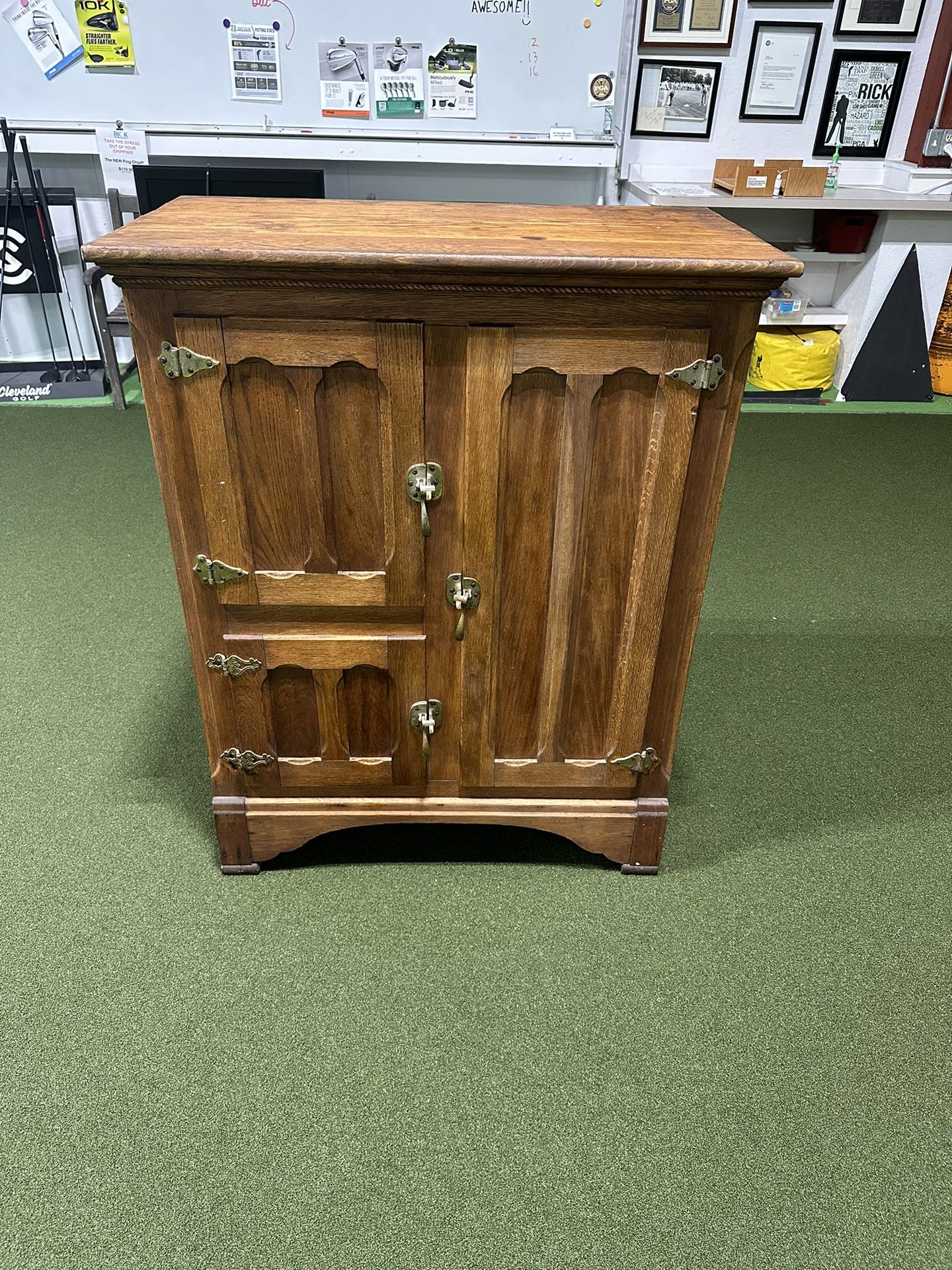 Antique Oak Ice Box