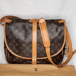 Authentic Louis Vuitton Saumur 35