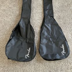 Fender Acoustic Guitar Gig Bags. 2 New.