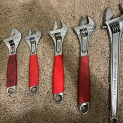 Snap on crescent wrenches
