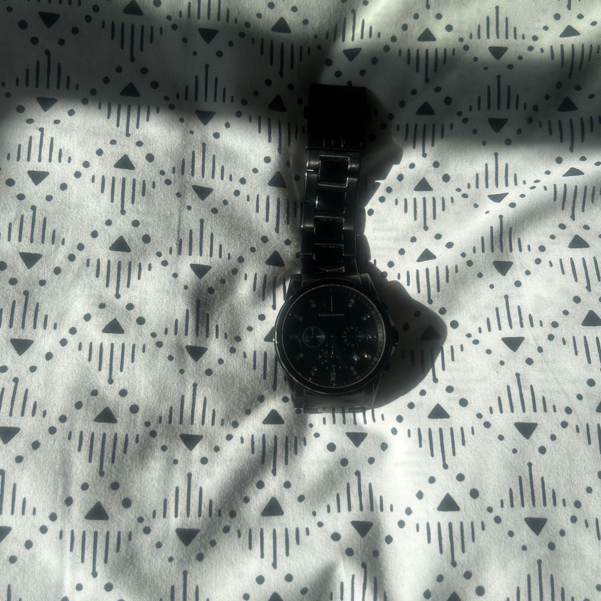 Black Armani Exchange Watch
