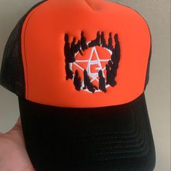 Trucker Hat New Orange/black