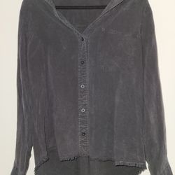 Medium Cloth And Stone Black Long Sleeve Button Up 