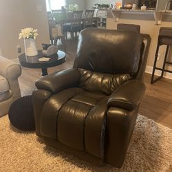 Leather La-Z-Boy Rocking Power Recliner