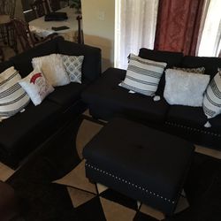Black Living Room Set