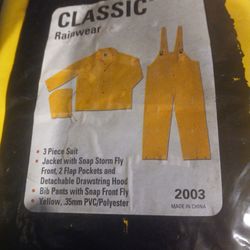 3XL MCR 3-pc. Classic RAINSUIT: Overalls, Jacket, Hood