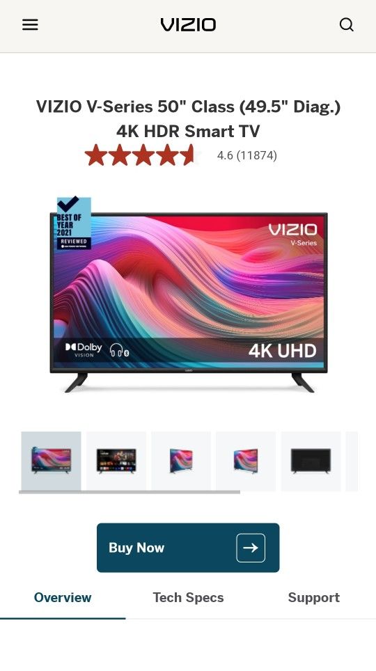 VIZIO V-Series 50" Class 4K HDR Smart TV