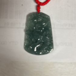 Real Jade Dragon Necklace Pendant 