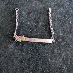 Silver .925 Butterfly 🦋 Bracelet For Girl