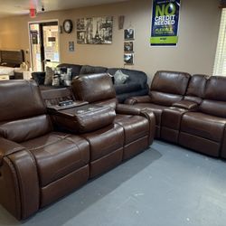 New 2pc Recliner Sofa & Loveseat Set