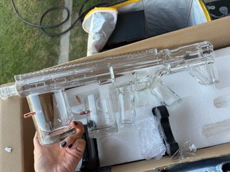 Clear Glass AR-Style Rifle Decanter
