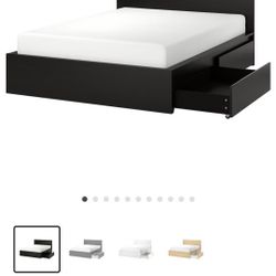 Malm Bed Frame W/2 Storage Drawers