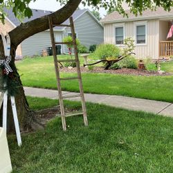 Vintage Wooden Ladder 