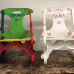 Plastic Rocking Kids Chairs $20 each