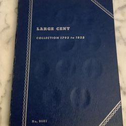 Large Cents 1793 thru 1825 lightly used Whitman Coin Album!!~(IVID#1610)