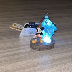 New Disney Parks Ornament Mickey Ghost LIGHT UP Sketchbook 2024 Disneyland