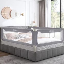 HOMEAL King Bed Rail for Toddlers with U-Shape Base, Toddler Bed Rail Guard for Kids, Toddler Bed Rail for California King Size Bed Mattress