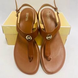 Michael Kors Leather Flat sandals Size 9,leather 