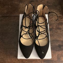 Jessica Simpson Lace Up Flats (size 9)