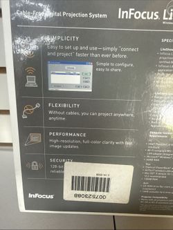 InFocus LiteShow Cable-Free Wireless Digital Projector System Tested / Working