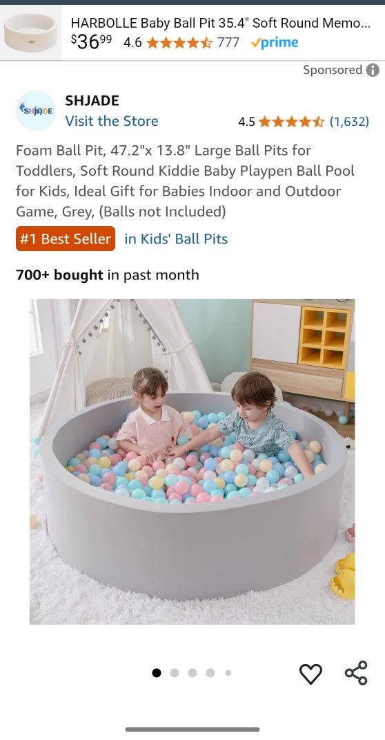 Foam Ball Pit for Toddlers
